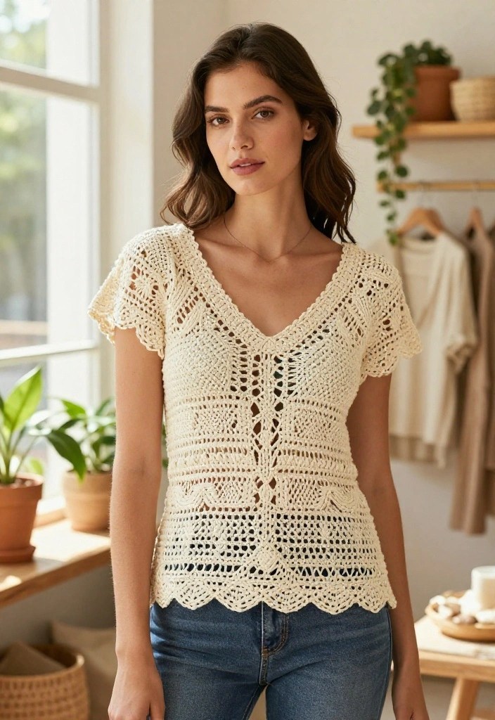 11 Bohemian Crochet Summer Tops Perfect for Your Next Festival! - 10. Eco-Friendly Crochet Tops 1