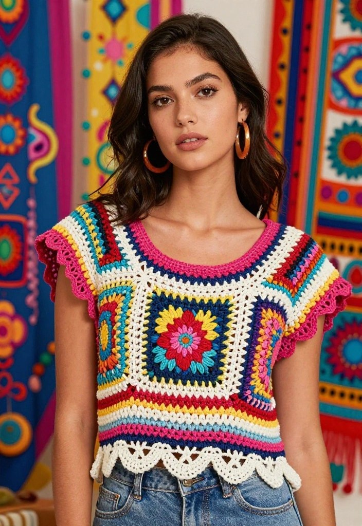 11 Bohemian Crochet Summer Tops Perfect for Your Next Festival! - 8. Statement Sleeves 1