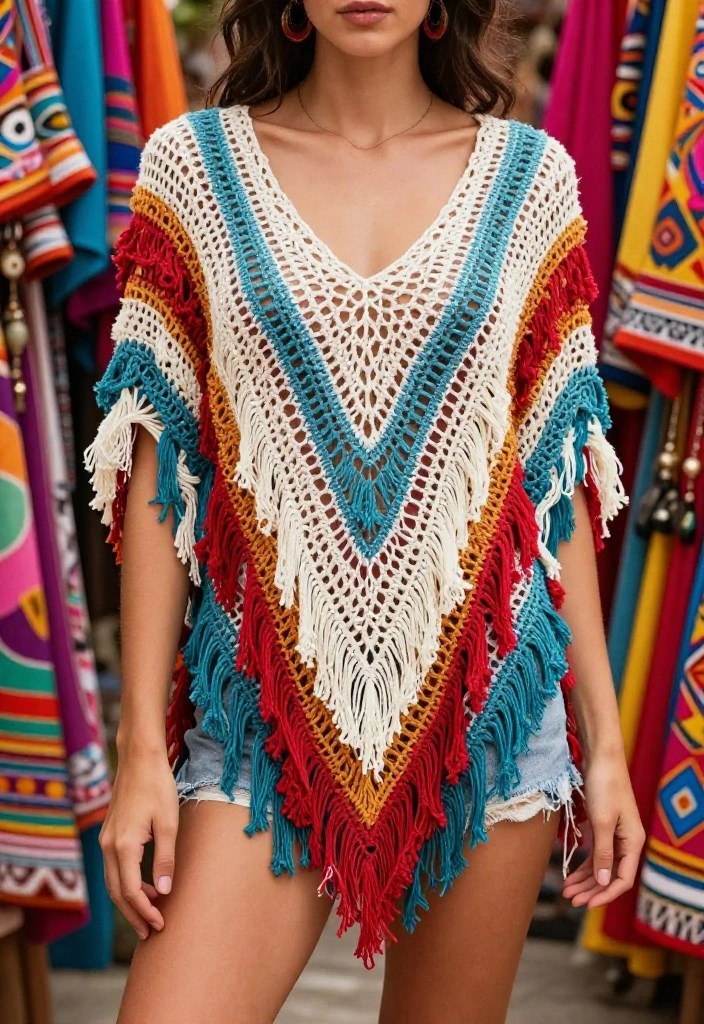 11 Bohemian Crochet Summer Tops Perfect for Your Next Festival! - 9. Layered Crochet 1