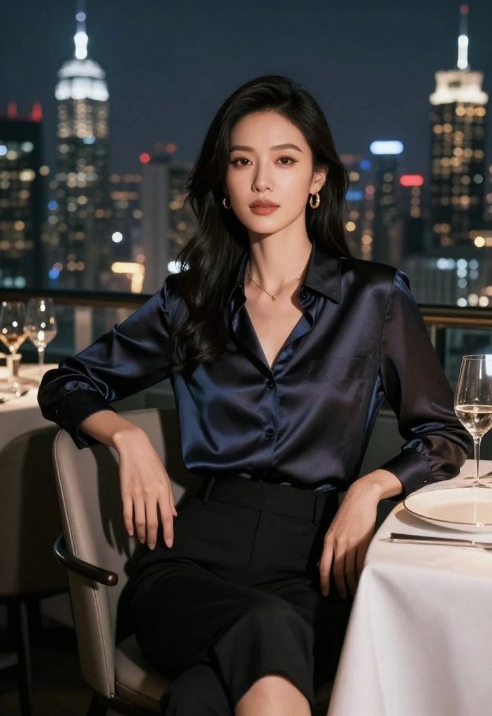 15 Stunning Capri Pant Outfit Ideas for Going Out That Will Turn Heads! - 13. Timeless Elegance with a Silk Blouse 1