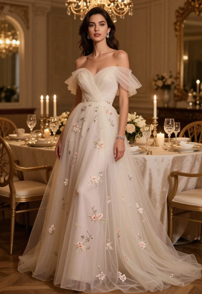 8 Stunning Evening Wear Styles That'll Leave Everyone in Awe! - 2. Elegant Off-Shoulder Gowns 1