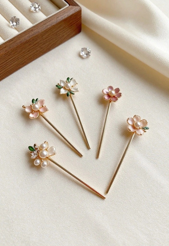 8 Trendy Accessories to Elevate Your Bixie Haircut Game! - 4. Dainty Hairpins 1