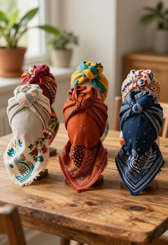 8 Trendy Accessories to Elevate Your Bixie Haircut Game! - 5. Colorful Headwraps 1