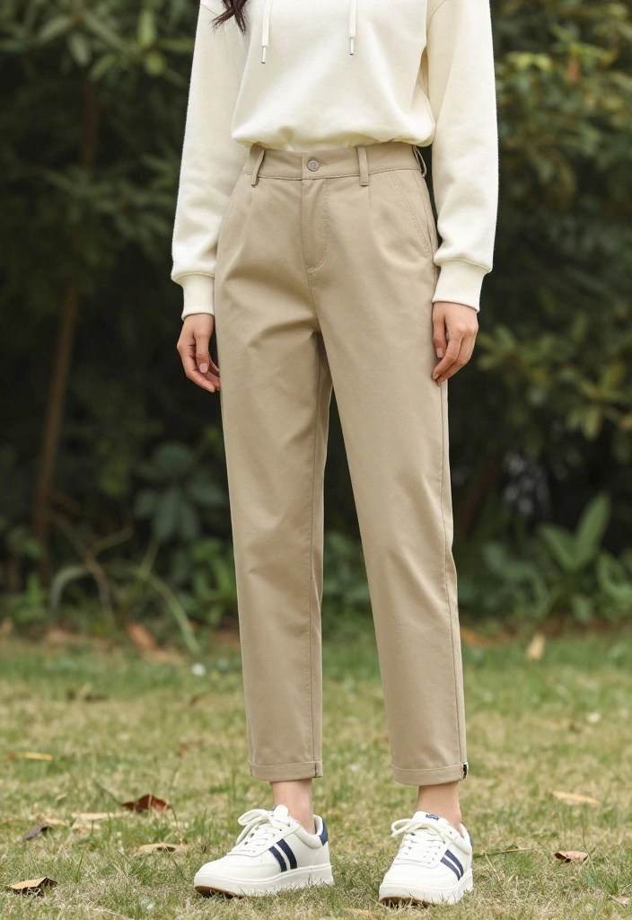 12 Cold Spring Outfit Ideas That Will Make You Ditch Your Winter Wardrobe! - 11. Soft Hoodie with Chino Pants 1