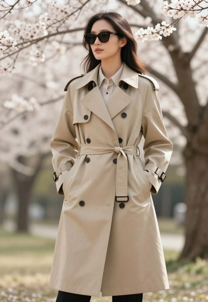 12 Cold Spring Outfit Ideas That Will Make You Ditch Your Winter Wardrobe! - 12. Classic Trench Coat with Layered Outfits 1