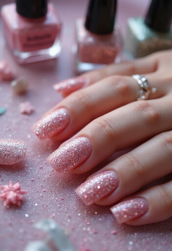 10 Stunning Jelly Nails Designs You Need to Try This Season! - 10. Sparkling Sensation 1