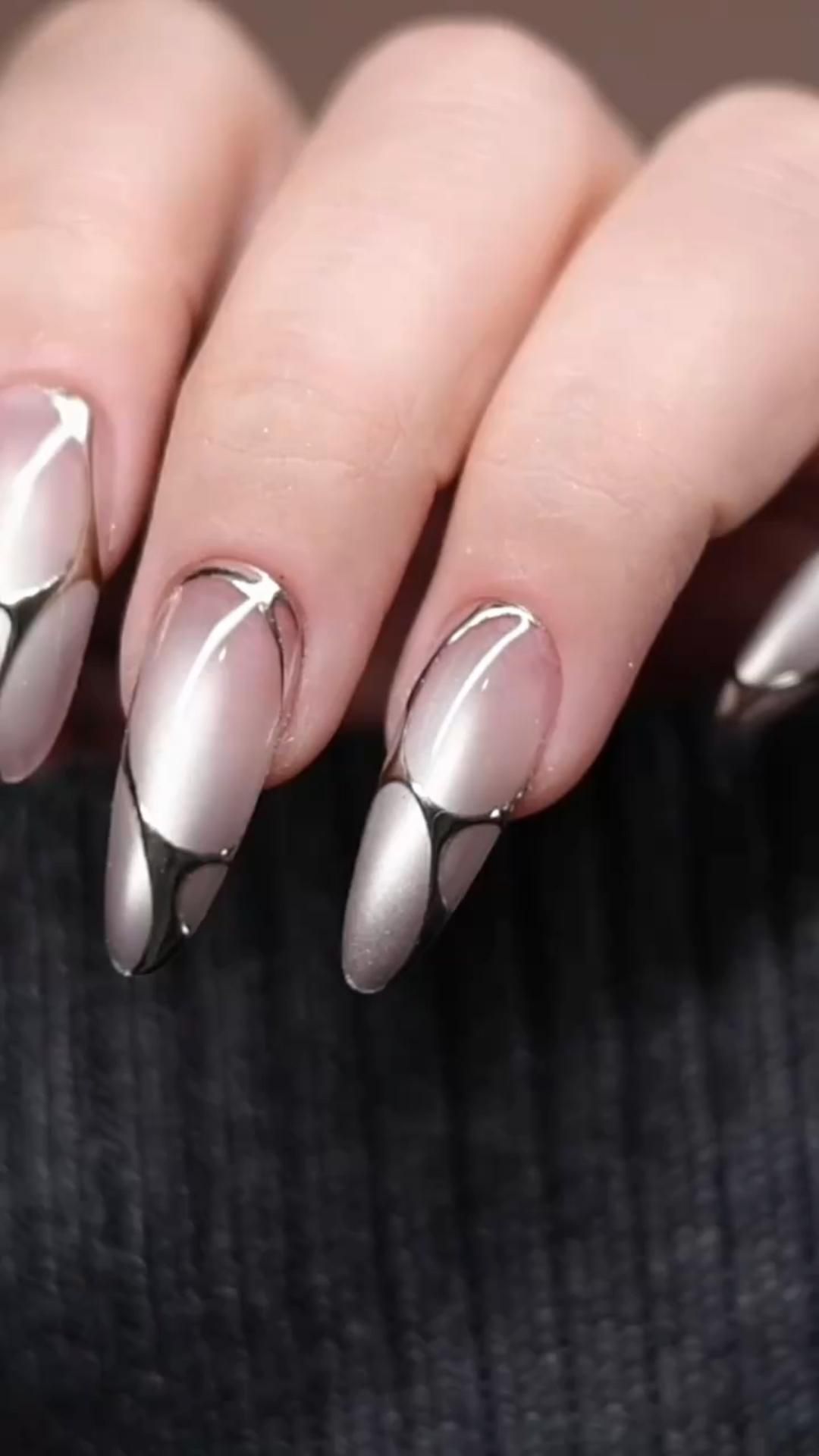 10 Stunning Jelly Nails Designs You Need to Try This Season! - 5. Geometric Chic 1