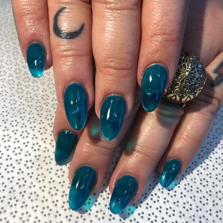 10 Stunning Jelly Nails Designs You Need to Try This Season! - 7. Neon Glow 1