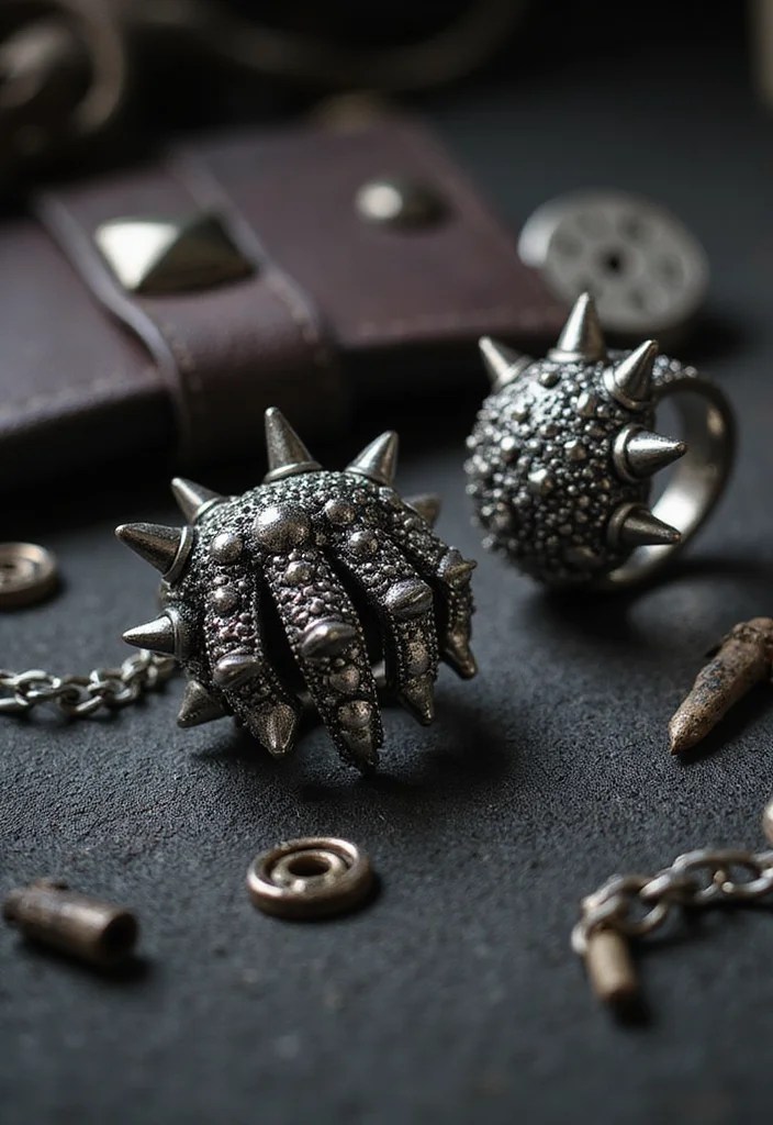 14 Edgy Knuckle Rings That Will Make a Statement (Warning: #7 Is Not for the Faint-Hearted!) - 12. Punk Rock Influence 1
