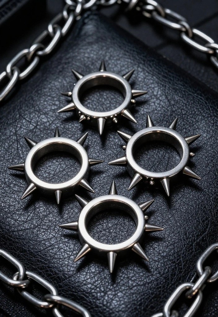 14 Edgy Knuckle Rings That Will Make a Statement (Warning: #7 Is Not for the Faint-Hearted!) - 2. Spiked Statements 1