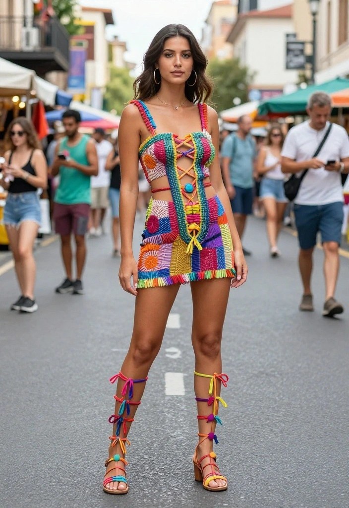 Discover the Best Sandals for a European Summer Trip (Stylish + Comfortable)! - 7. Colorful Gladiators 1