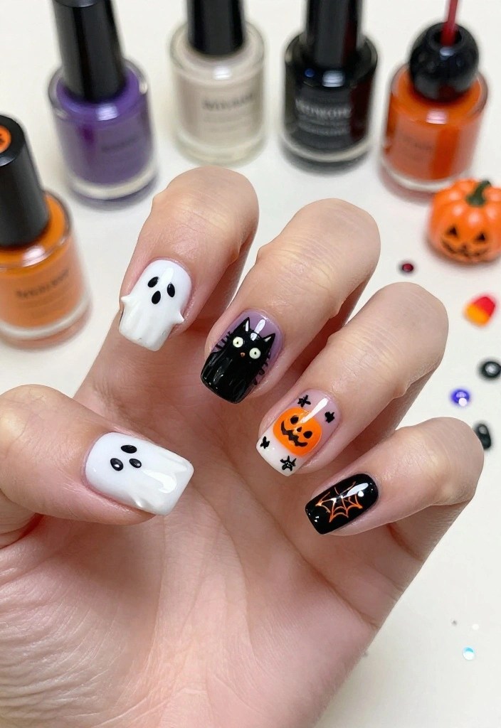10 Simple Halloween Nail Art Ideas: Cute Ghost Nails, Spooky Designs & More - Conclusion: Pick a Spooky Detail and Make It Yours 1