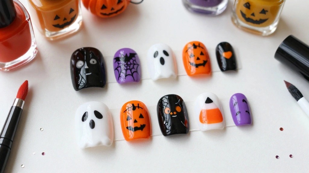 10 Simple Halloween Nail Art Ideas: Cute Ghost Nails, Spooky Designs & More